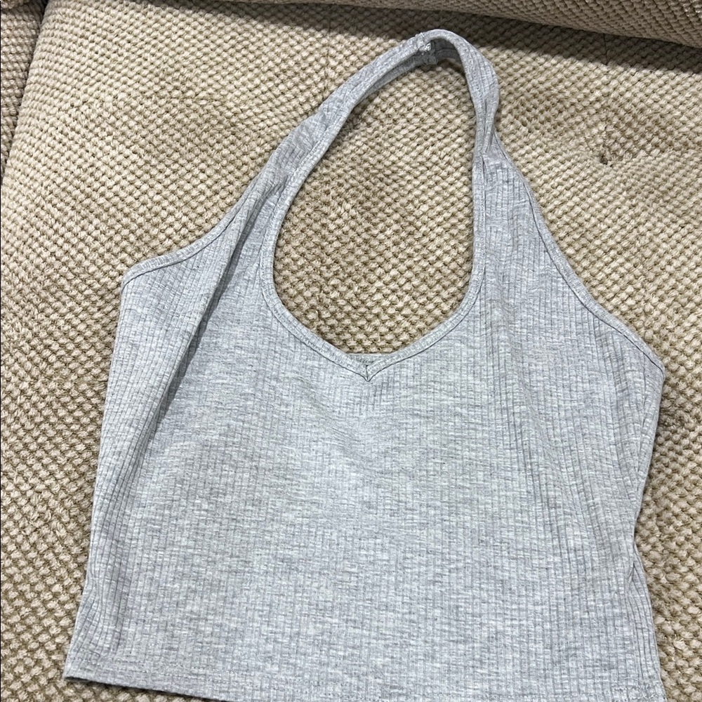 Women's Halter Neck Ribbed Crop Tops - Multicolor Set - Picture 4 of 9
